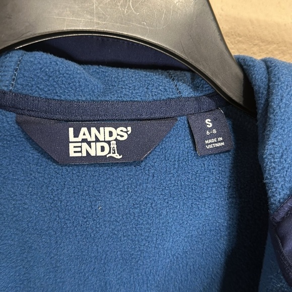 LAND’S END Women’s Stretch Softshell Fleece Hooded Jacket, Size S (6/8), EUC - Picture 5 of 9